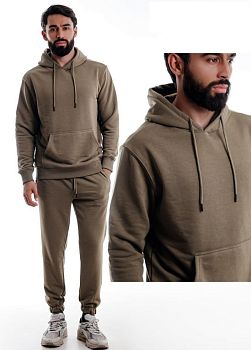 Костюм спортивный М. САМО 98035 футер,3х нитка,хаки р.M-3XL 5/20 *