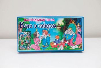 Игра настольная в коробке"Кот в сапогах"ИН-1414
