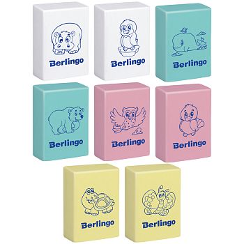 Ластик Berlingo " Animais " прямоугольный BLc_00150/80шт