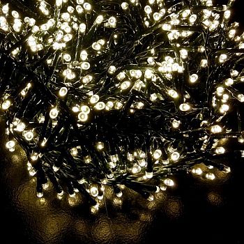Эл.гирлянда уличная прямая 100LED 8м XM109 ТЕП.БЕЛЫЙ ВСПЫШКА 1/20