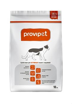 Корм для кошек с индейкой PROVIPEТ 10кг (105113)